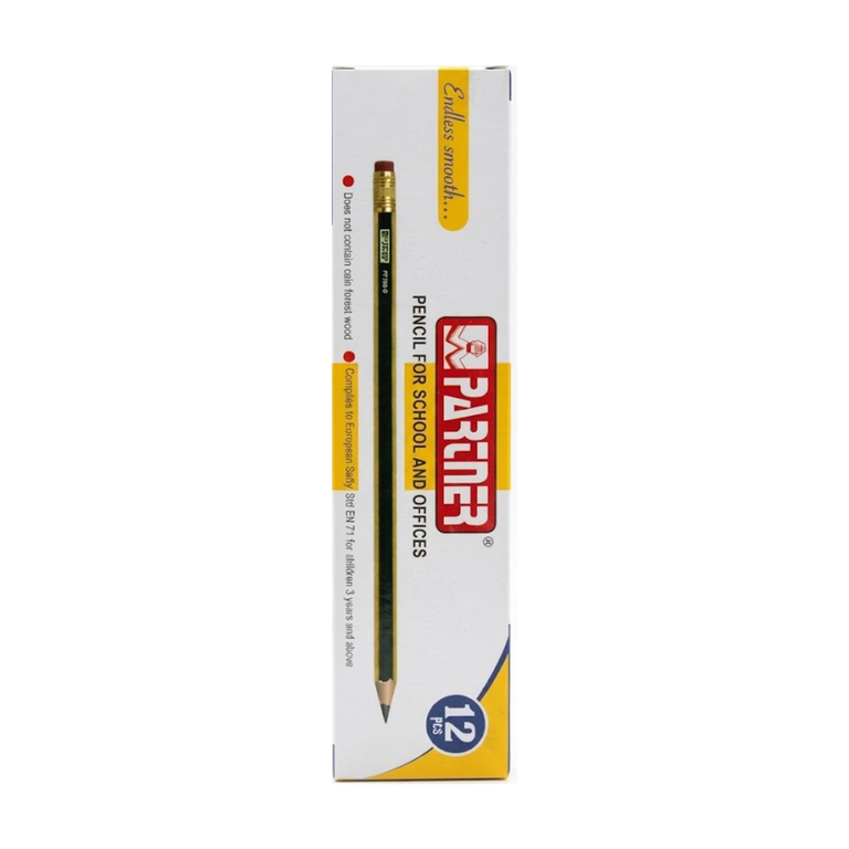 Partner HB Pencil 12PC/PKT PT2HB12