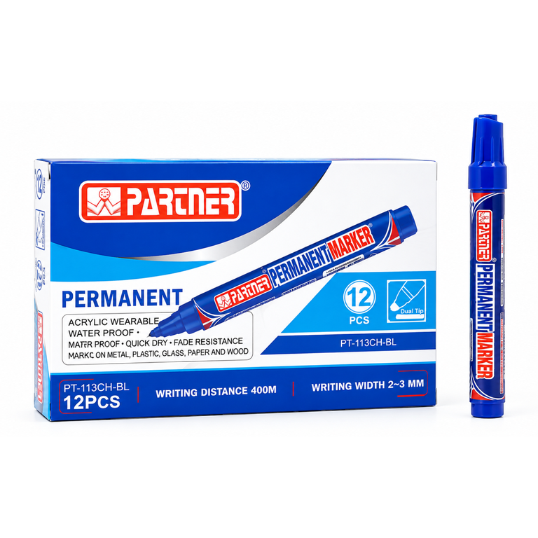 Partner Permanent Marker Blue PT-113CH-BL