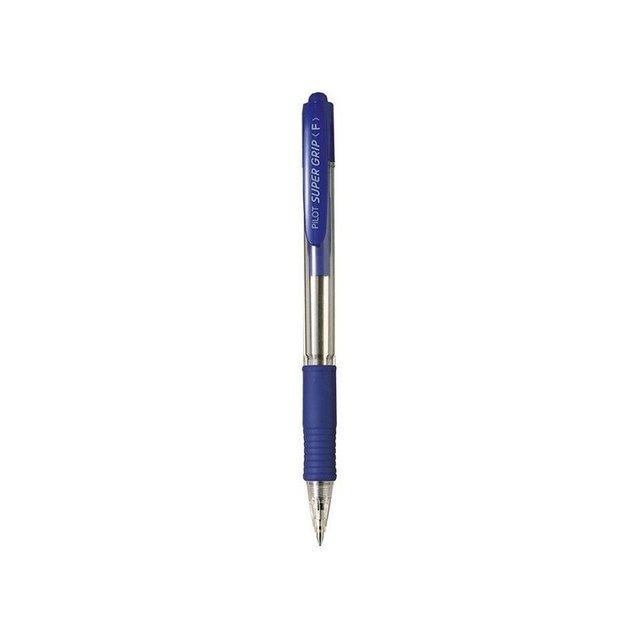 Pilot Super Grip Ball Point Pen Clicker BPGP-10R-M-L Blue