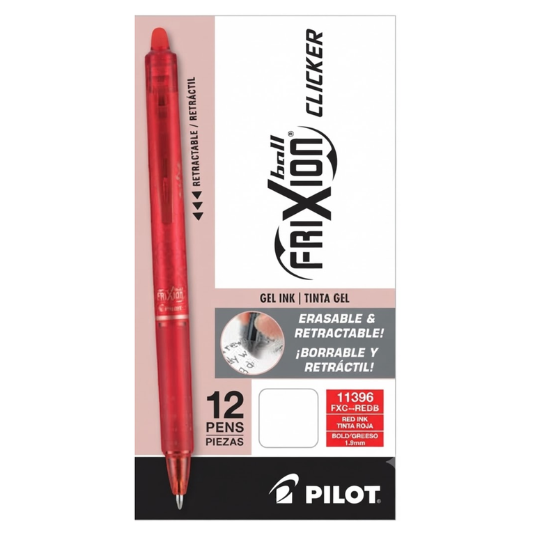 Pilot Frixion Ball Pen Clicker Red