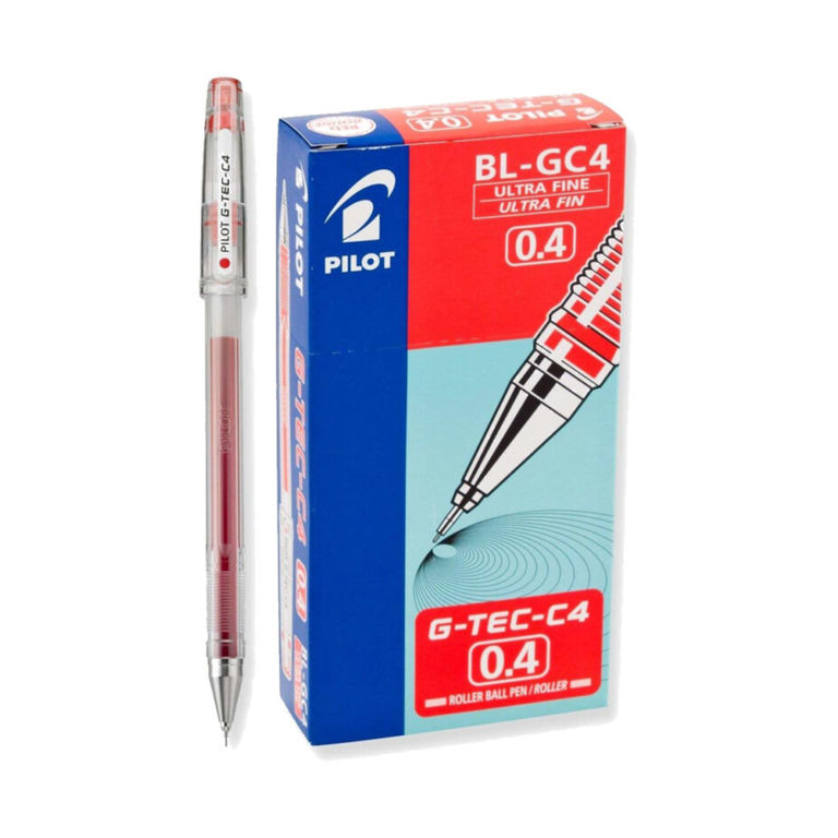 Pilot G Tec C4 Roller Pen 0.4MM Red BL-GC4-R