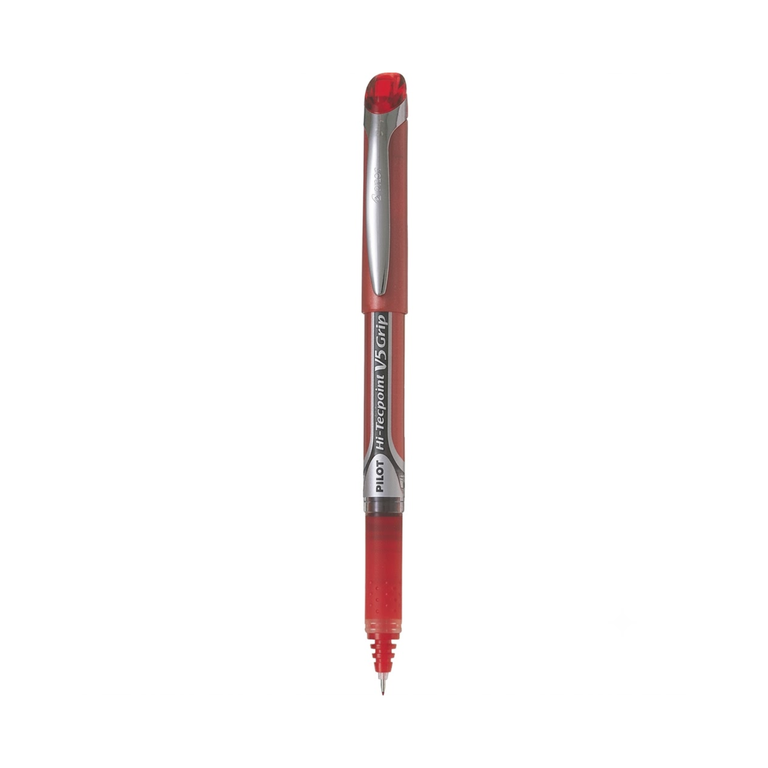 Pilot V5 Grip Hitech Point Pen Red Bx-Gpn V5
