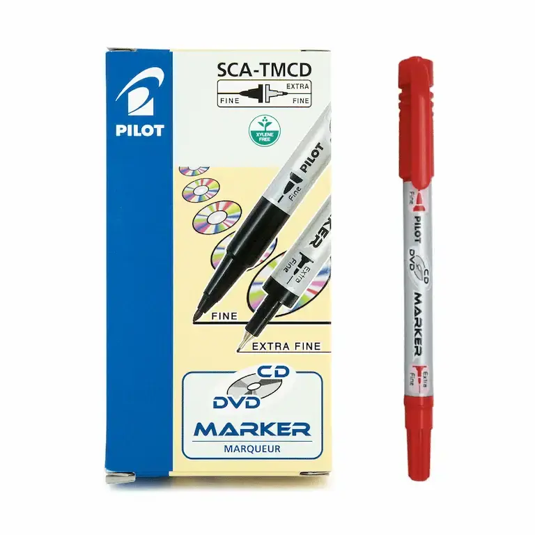 Pilot CD Dvd Marker Sca-Tmcd-R Red