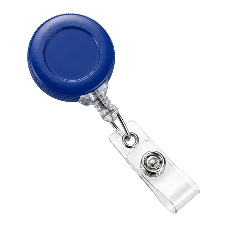 Reel Badge Plastic Blue
