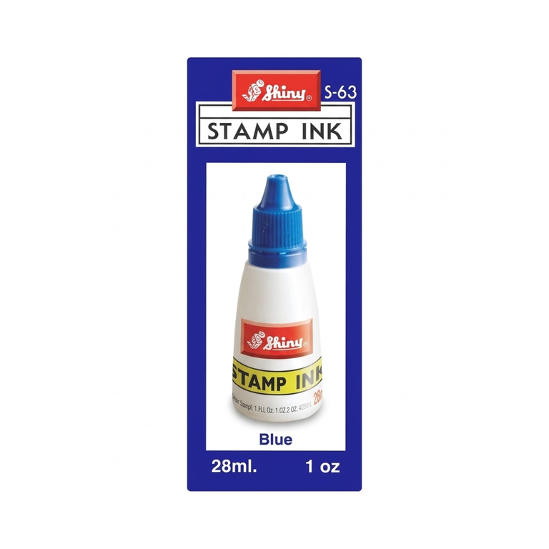 Shiny Stamp Pad Ink Blue S63 Blue