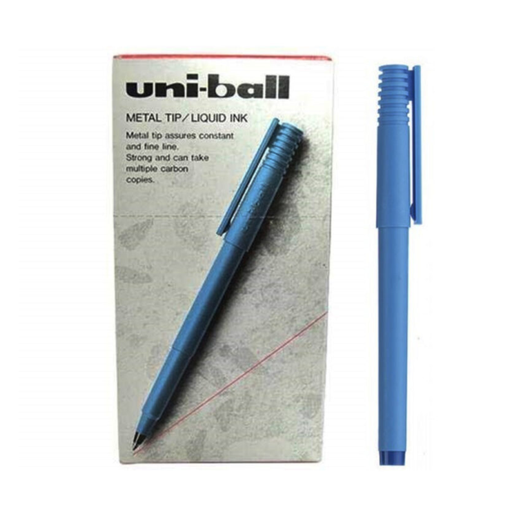 Uniball Ball Roller Pen Metal Tip UB-100 Blue