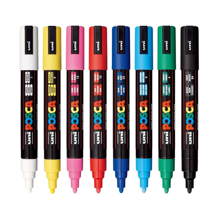 Posca Uni 8 Color Marker 4902778246115