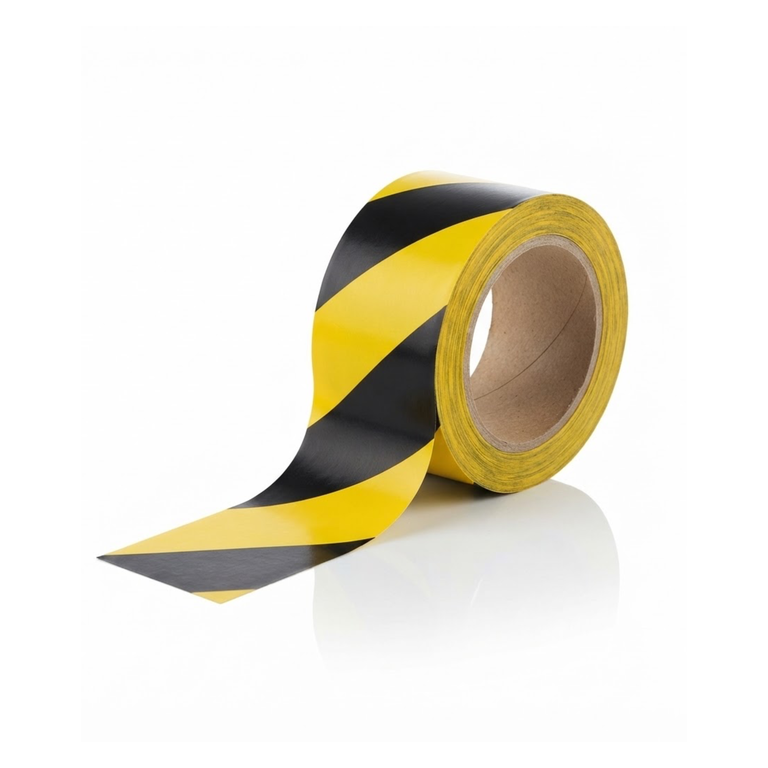 Warning Tape 3" Black And Yellow