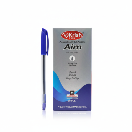 Krish Aim Ball Pen Blue 50 Pc