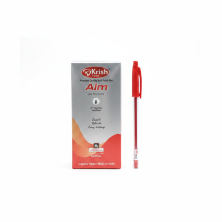 Krish Aim Ball Pen Red 50 Pc