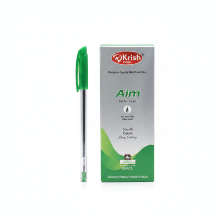 Krish Aim Ball Pen Green 50 Pc